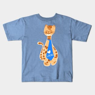 Shop Local Support Local - Cat Love local 3 Kids T-Shirt